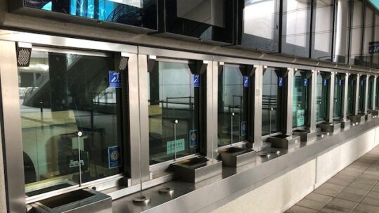 Window intercoms at Wembly stadium